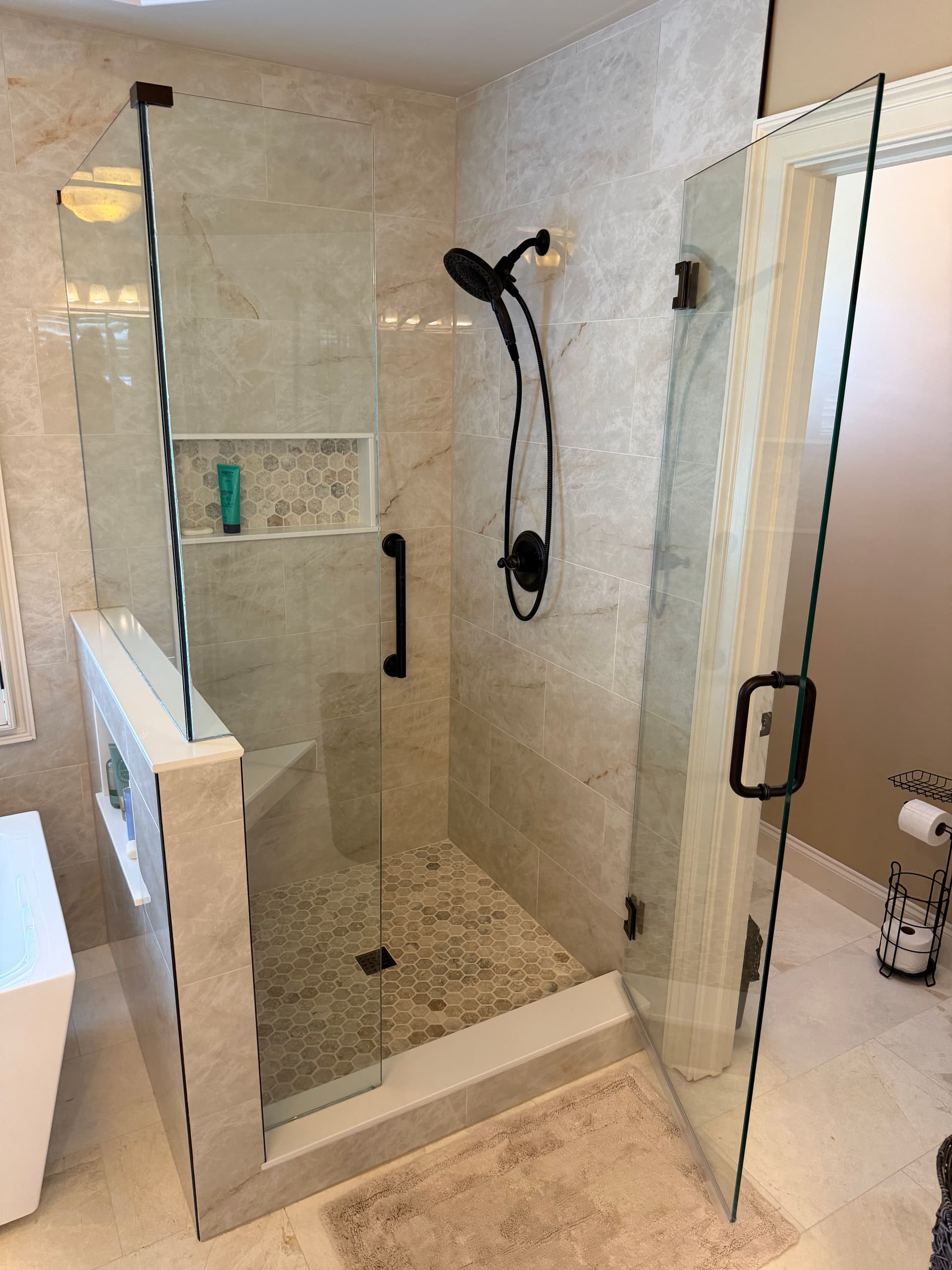 Gallery photos for Madison Master Bathroom Remodel with Walk-In Shower and Freestanding Tub: Image #1