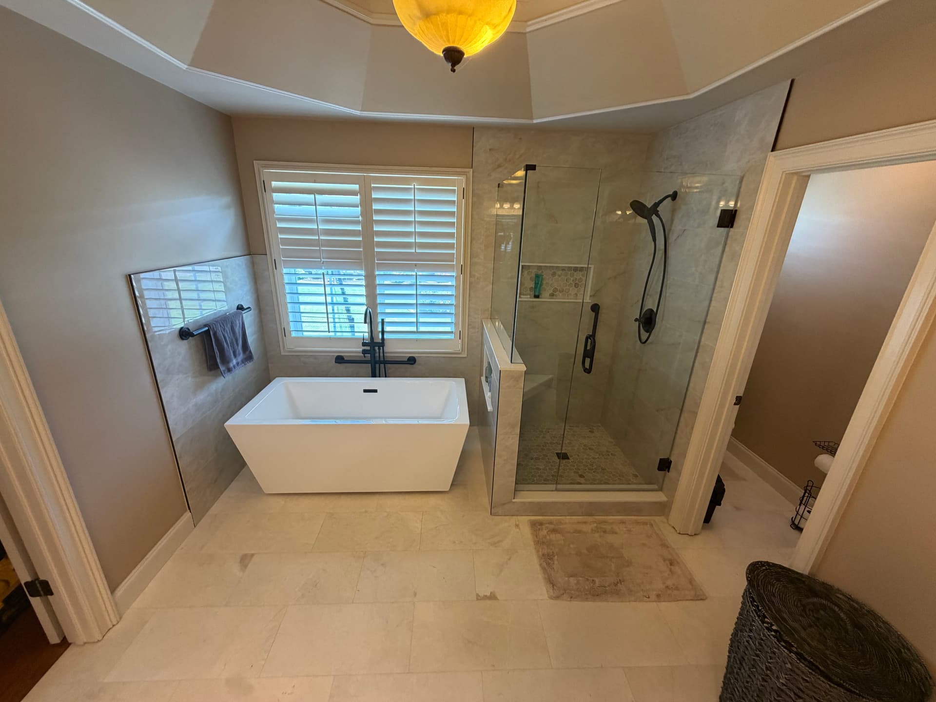 Madison Master Bathroom Remodel with Walk-In Shower and Freestanding Tub image